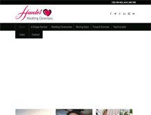 Tablet Screenshot of hunterweddingceremonies.com.au